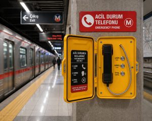 Demiryolu acil durum telefonu, iş güvenliği ve ulaşım güvenliği açısından önemli bir rol oynar. Birçok ülkede demiryolu hatlarında bu tür sistemlerin kullanımı zorunlu hale getirilmiştir. Bu da sistemin sadece bir iletişim aracı değil, aynı zamanda güvenlik standardı olduğunu gösterir. Sonuç olarak, demiryolu acil durum telefonu, raylı sistemlerde güvenli, hızlı ve kesintisiz iletişim sağlayan hayati bir çözümdür. Acil durumlarda hızlı müdahale imkanı sunarak hem çalışanların hem de yolcuların güvenliğini artırır. Modern demiryolu altyapılarında vazgeçilmez bir iletişim sistemi olarak öne çıkmaktadır.