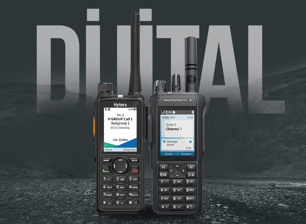 DMR el telsizi, dijital telsiz fiyatları, telsiz takip sistemleri, profesyonel dijital haberleşme, IP68 dijital telsizler, telsiz kriptolama.
