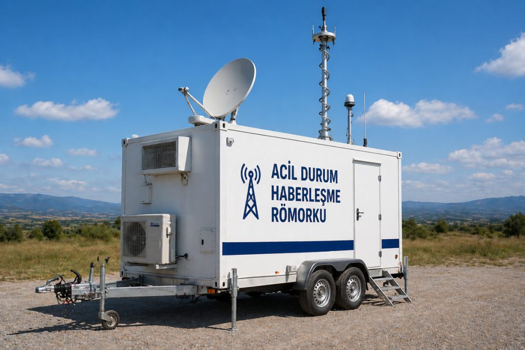 Acil durum haberleşme römorku Endüstriyel tesisler, baraj inşaatları veya maden sahaları için bu römorklar geçici değil, stratejik bir yatırımdır. Sabit bir kule dikmenin maliyetli ve zaman alıcı olduğu yerlerde, römork size esneklik sağlar. Proje bittiğinde römorku başka bir şantiyeye çekebilir, böylece yatırımınızı korumuş olursunuz. Sonuç olarak; acil durum haberleşme römorku, kaosun ortasında düzeni sağlayan, personelin sesini duyuran ve teknolojiyi en zor coğrafyalara taşıyan bir "güvenlik köprüsü"dür.