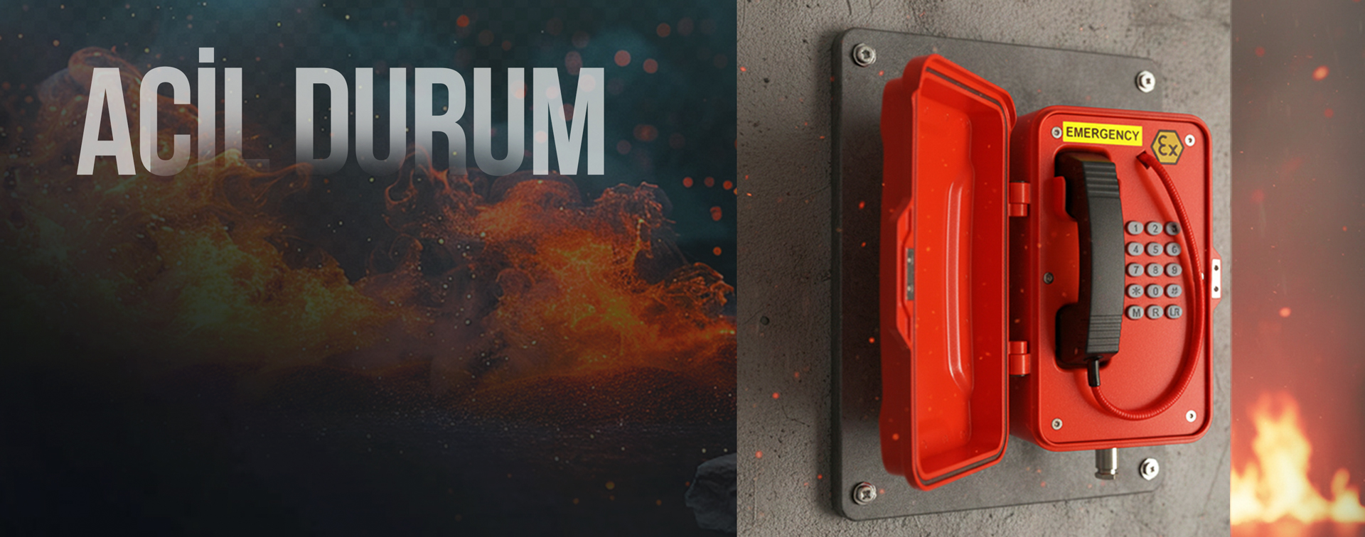 endüstriyel acil durum telefonları, acil durum telefonu, endüstriyel telefon sistemleri, IP acil telefon, ATEX telefon, patlayıcı ortam telefonu, iş güvenliği iletişim sistemleri, acil çağrı sistemleri, dayanıklı telefon çözümleri, endüstriyel haberleşme sistemleri