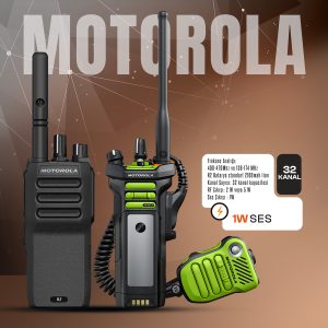 Motorola telsiz, Bir haberleşme sistemini "Motorola" yapan unsurlar sadece donanımla sınırlı değildir: Akıllı Ses Teknolojisi: Ortamdaki gürültü seviyesini algılayan cihaz, ses seviyesini otomatik olarak ayarlar. IMPRES™ Batarya Teknolojisi: Bataryanın ömrünü ve şarj döngüsünü takip eden bu akıllı sistem, batarya sağlığını %40 oranında uzatır ve personelin sahada yarı yolda kalmasını engeller. Geniş Kapsama Alanı: IP Site Connect özelliği sayesinde farklı şehirlerdeki veya bölgelerdeki ekipler tek bir ağ üzerinden birbirine bağlanabilir. Dayanıklılık: Tüm modeller MIL-STD 810 askeri standartlarına uygun testlerden geçerek darbe, toz ve neme karşı maksimum direnç gösterir. Sonuç Doğru telsiz seçimi, sadece bir iletişim tercihi değil, aynı zamanda iş güvenliği ve operasyonel hızın bir parçasıdır. Motorola Solutions, sunduğu geniş ürün yelpazesi ve 2026 teknolojileriyle her türlü zorlu koşula uygun bir çözüm barındırıyor. İşletmenizin geleceğini, dünyada kendini kanıtlamış bu güvenilir sistemlerle inşa edebilirsiniz.